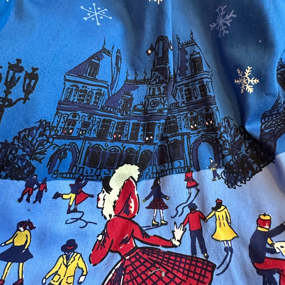 Retro magical Winter Scene Skirt